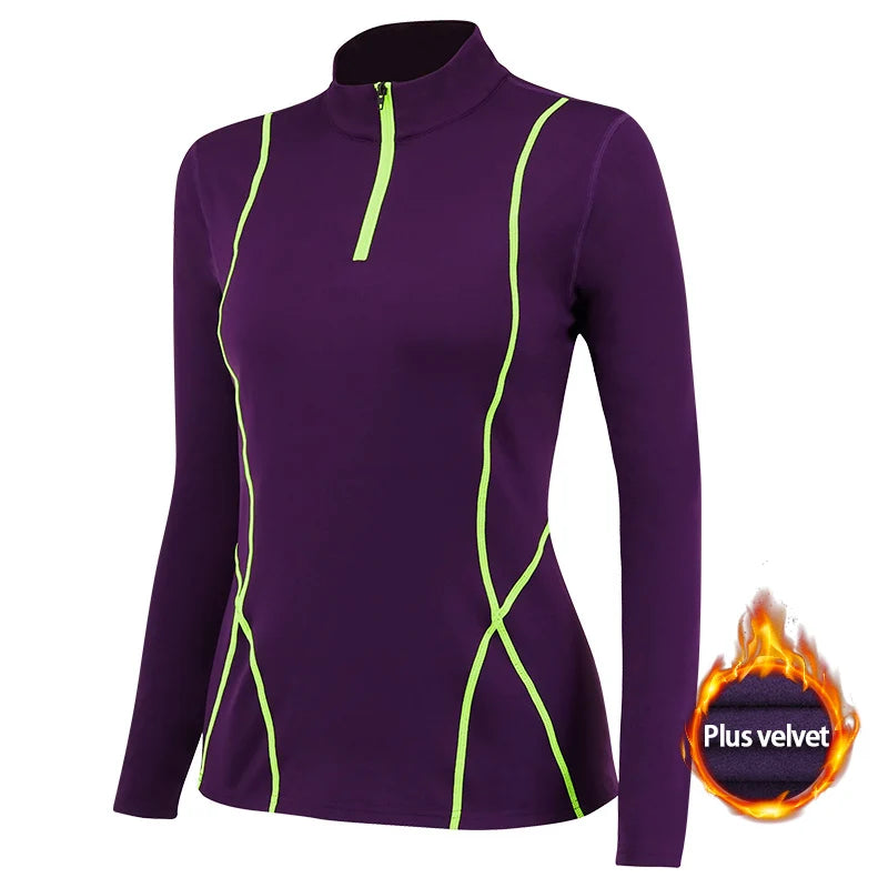 Women Long Sleeve Yoga Tops Fitness Yoga Top Gym Top Sports Wear For Women Push Up Running Top High Elastic Gym Clothes Shirts