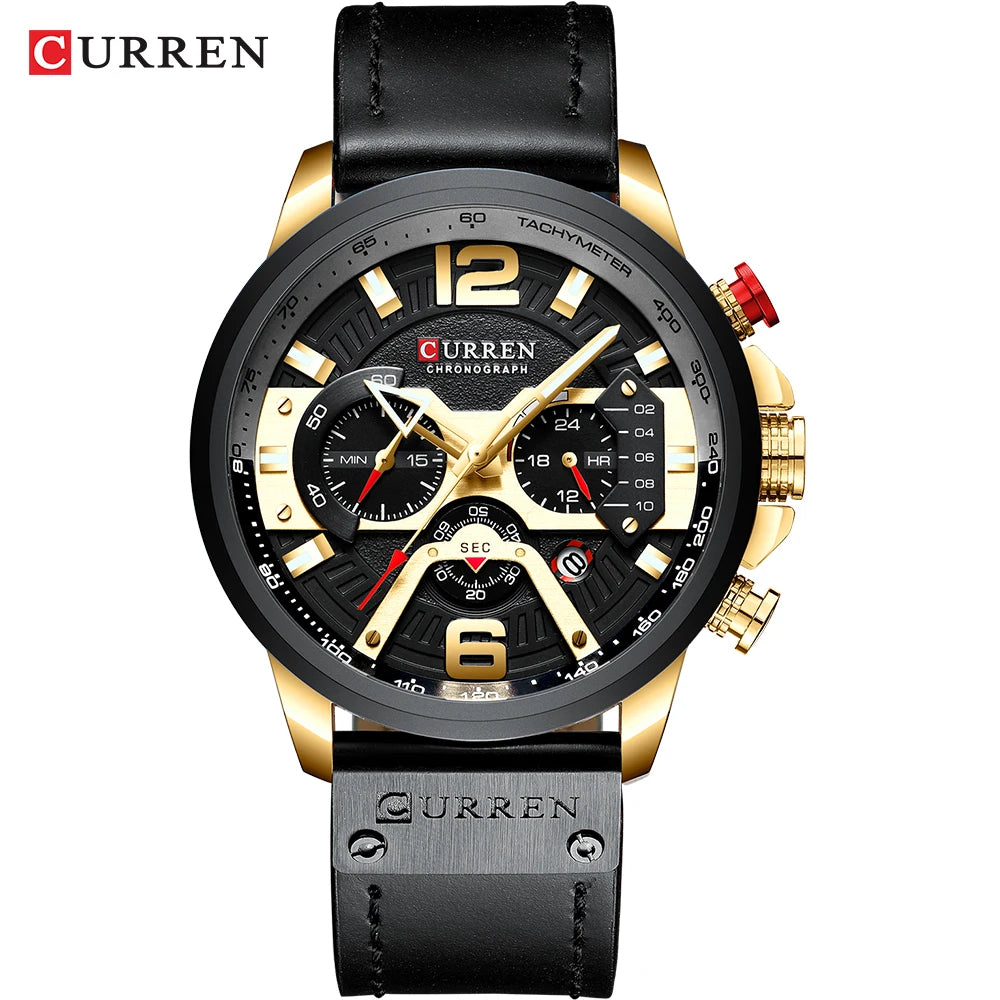 CURREN Casual Sport Watches for Men Top Brand