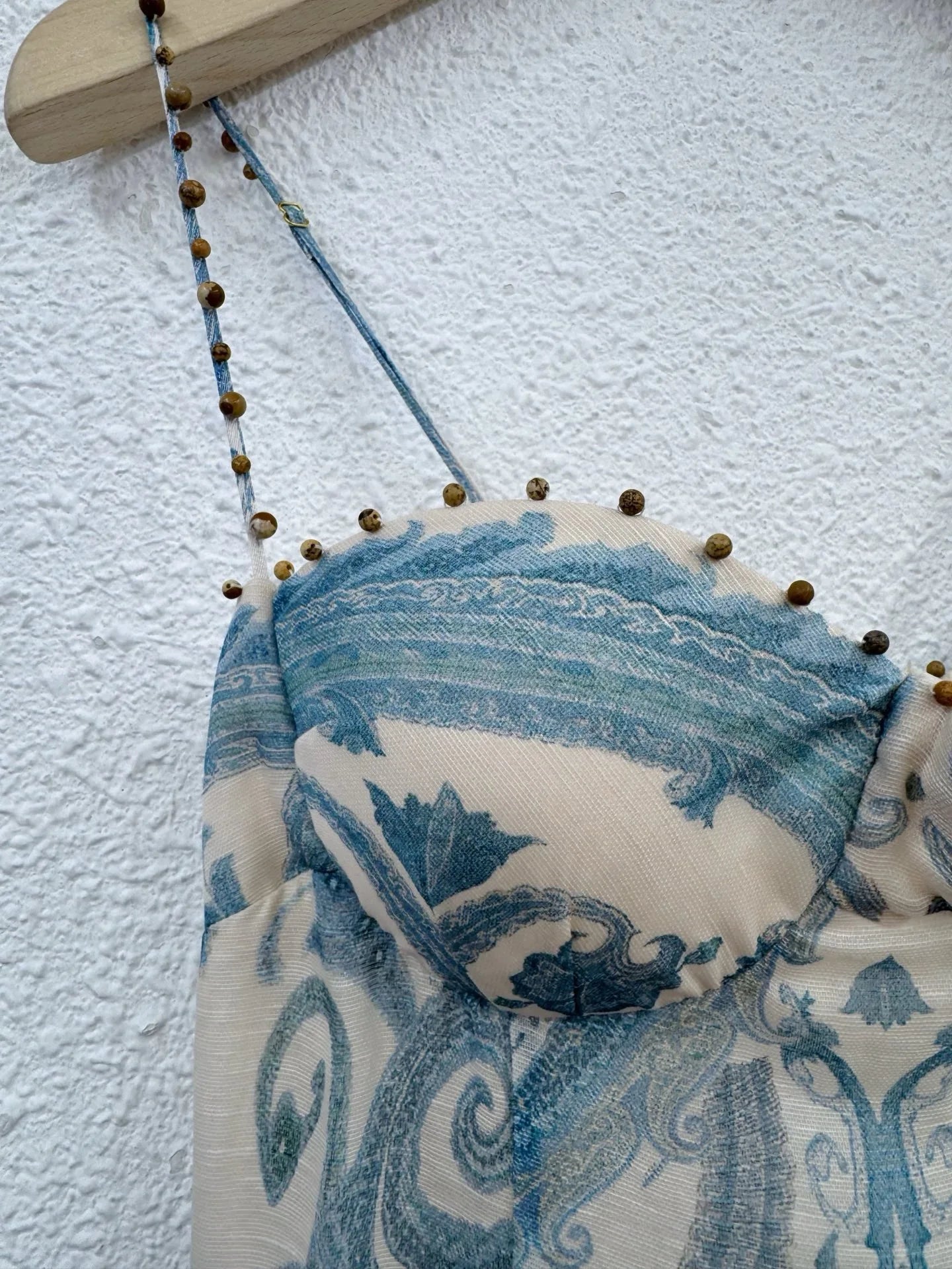 Zimm Silk Linen Embroidered Flares Printing Spaghetti Strap Women Midi Dress European High Quality Bohemian Vintage Sexy Sweet