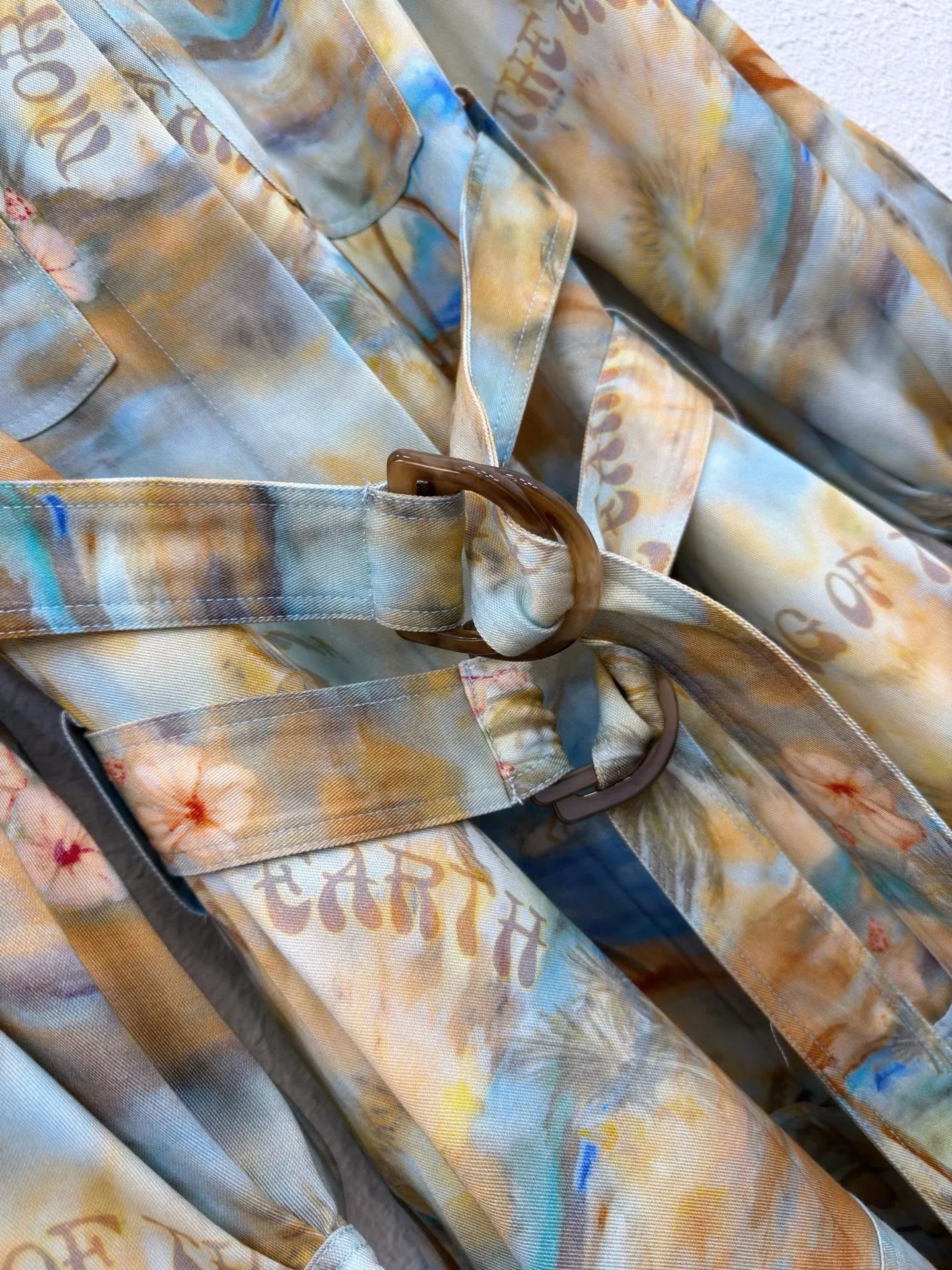 Zimm Women Long Lantern Sleeve Turn-down Collar Printing Midi Dress Chic Vintage Bohemian Elegant Luxury Runway Designer