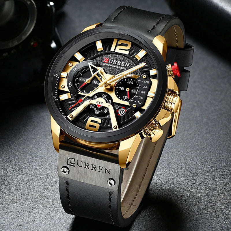 CURREN Casual Sport Watches for Men Top Brand