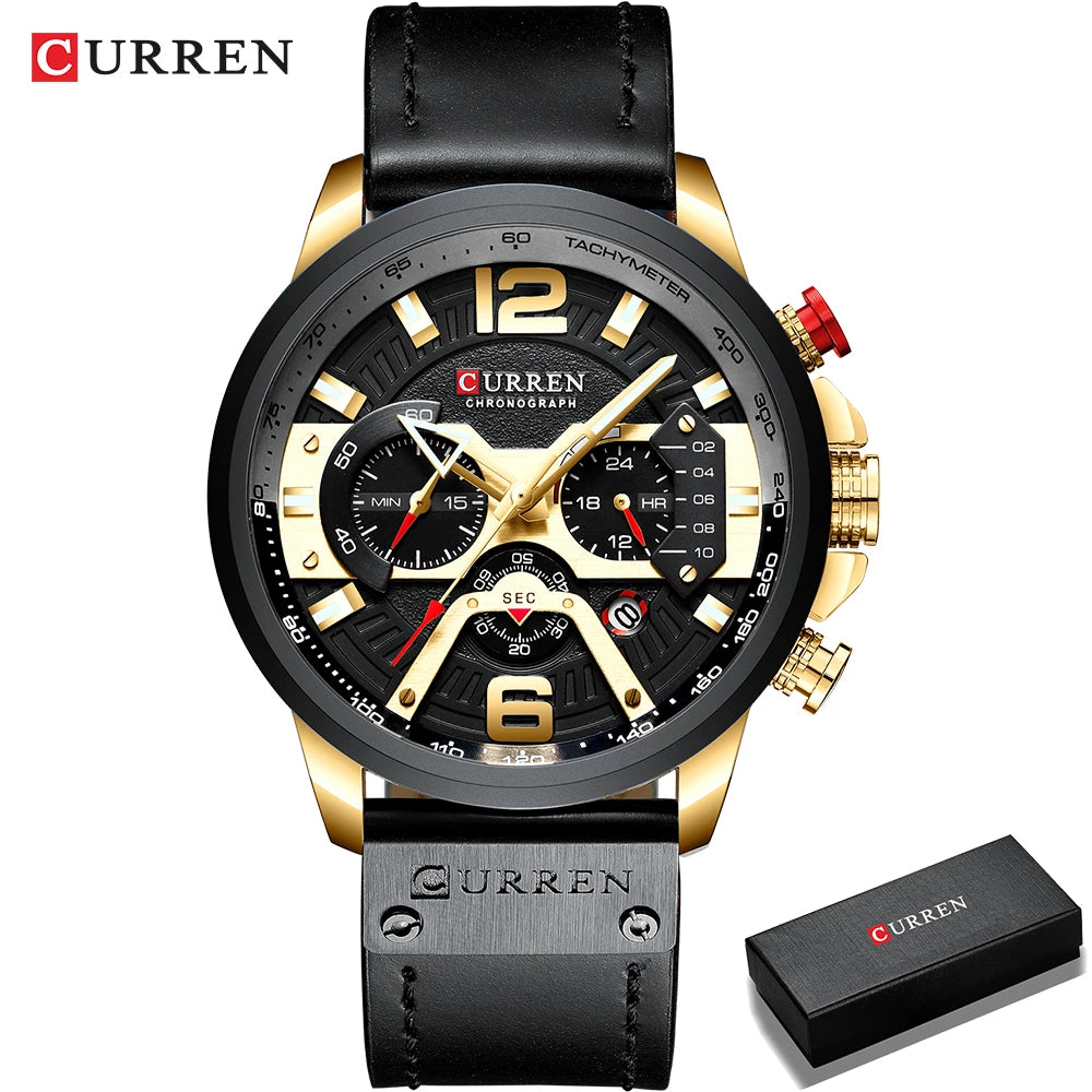 CURREN Casual Sport Watches for Men Top Brand