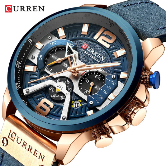 CURREN Casual Sport Watches for Men Top Brand