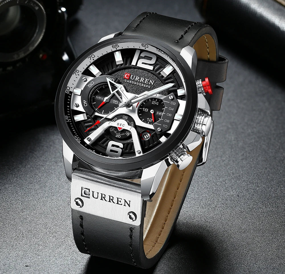 CURREN Casual Sport Watches for Men Top Brand