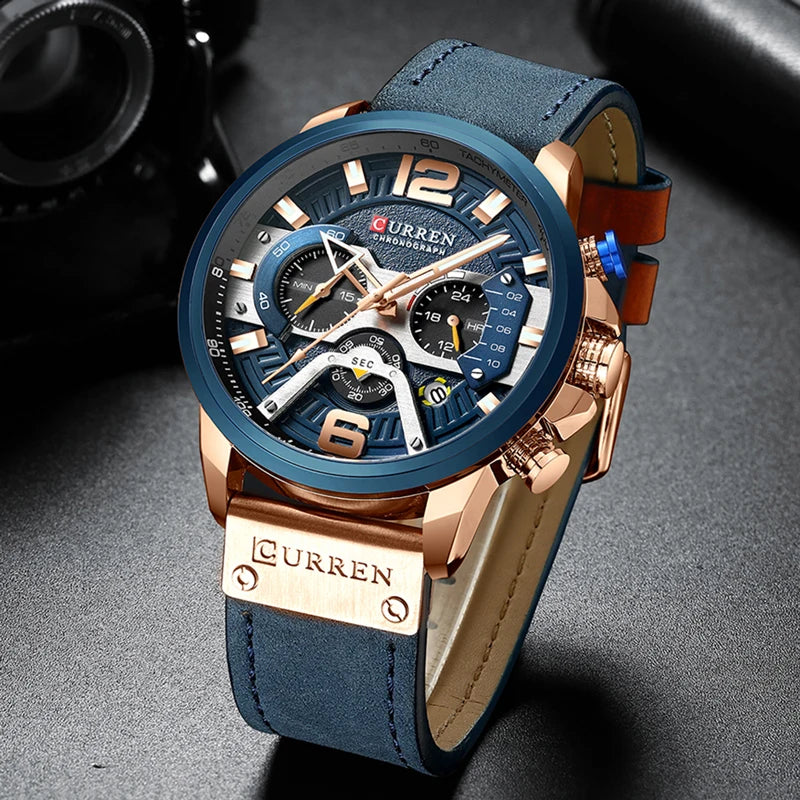 CURREN Casual Sport Watches for Men Top Brand