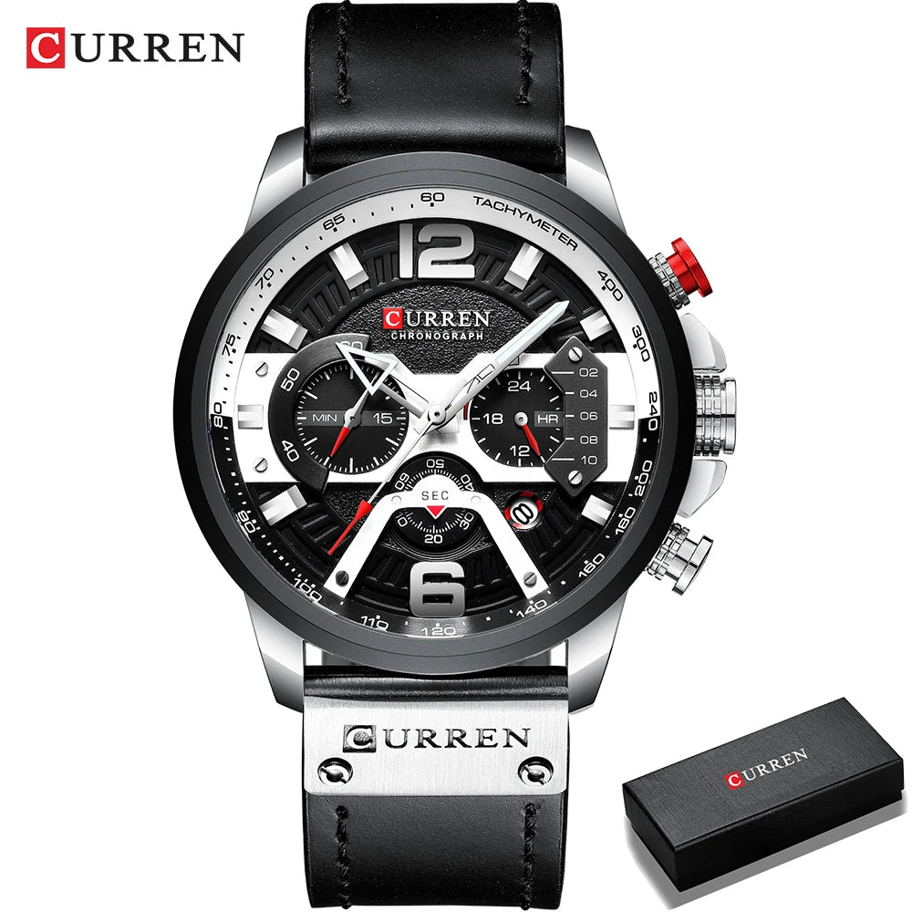 CURREN Casual Sport Watches for Men Top Brand