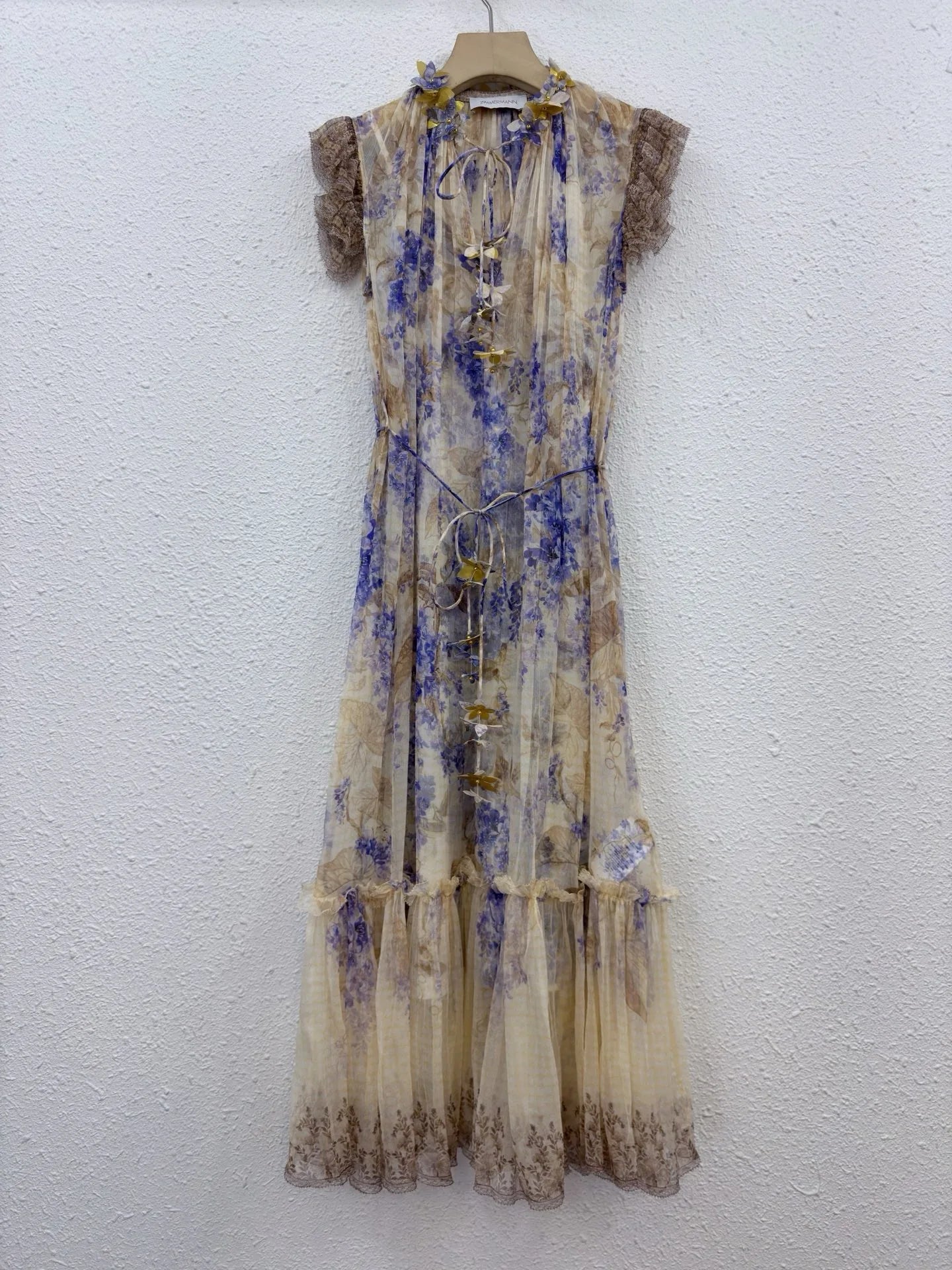 100% Real Silk Floral Printing Bohemian Elegant Sleeveless