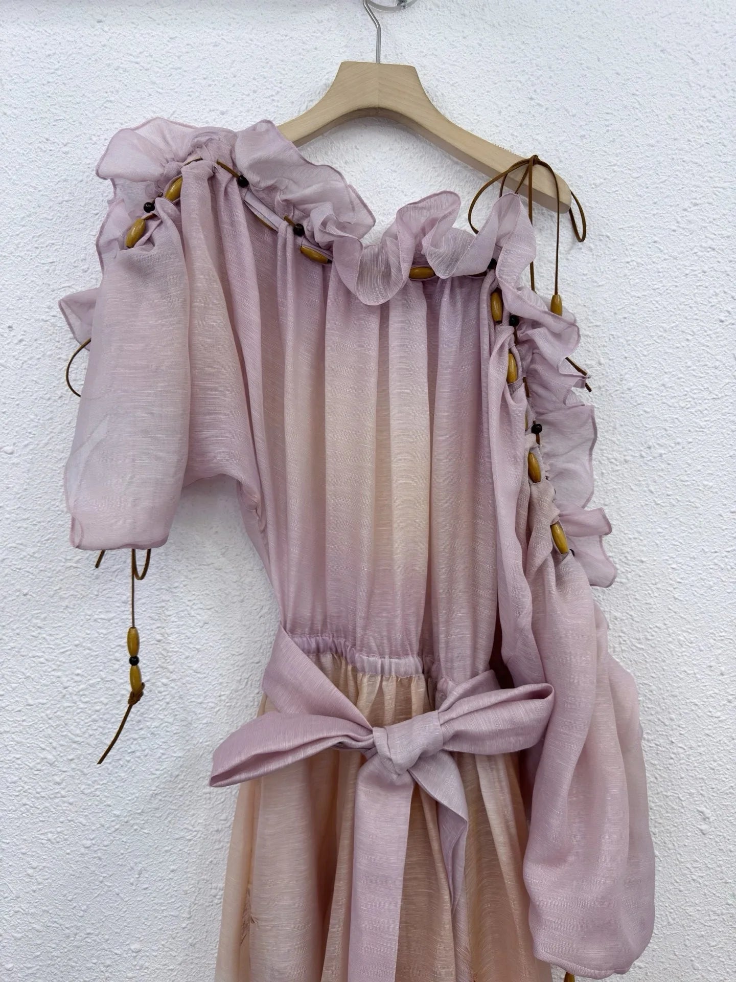 Zimm Women Silk Linen Printing Slash Neck Midi Dress Chic Vintage Bohemian Elegant Luxury High Quality Beach Style Runway Sweet