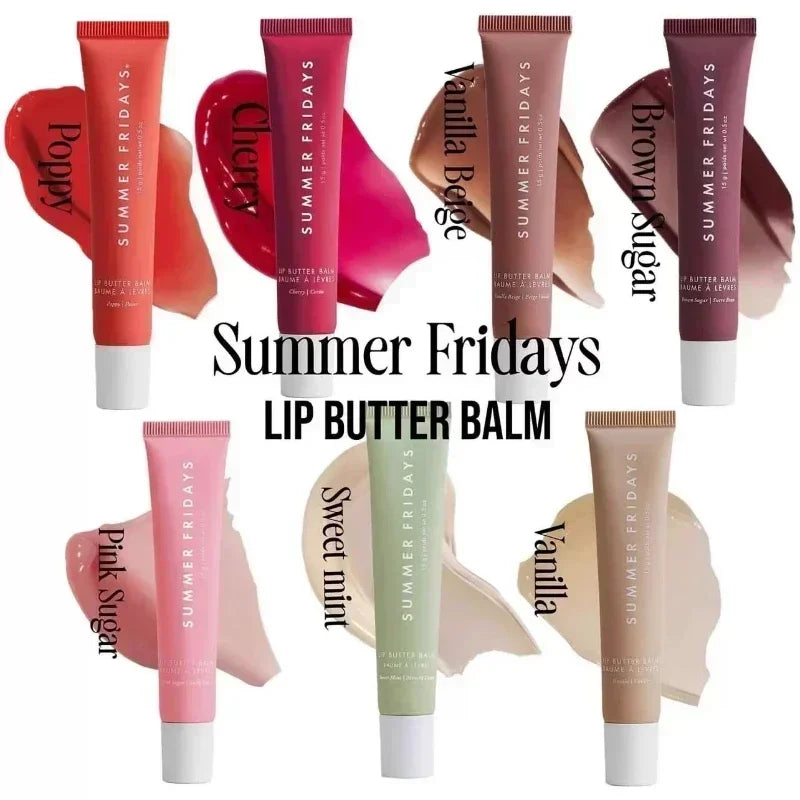 Summer Lip Balm Moisturizing Mirror Lip Gloss  Vanilla Pink Sugar Coffee Cake Smell Lipstick Transparent Oil Makeup
