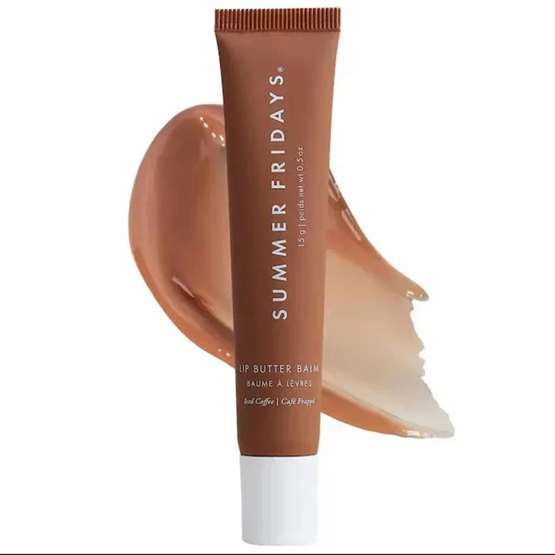 Summer Lip Balm Moisturizing Mirror Lip Gloss  Vanilla Pink Sugar Coffee Cake Smell Lipstick Transparent Oil Makeup