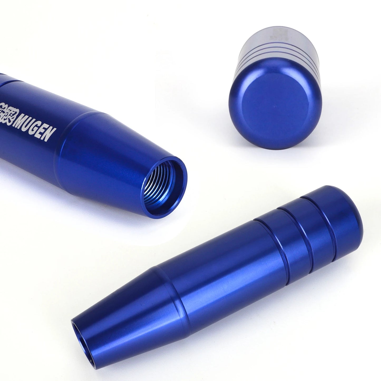 Universal 13CM Aluminium Gear Shift Knob Mugen Electroplating Color Manual Shifter Dandle Extended Manual Transmission