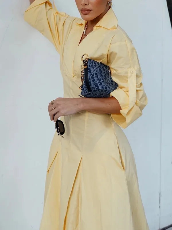 Modigirl Woman Prom Elegant Maxi Dresses 2025 Spring Summer A-Line Women Evening Birthday Wedding Shirts Long Dress