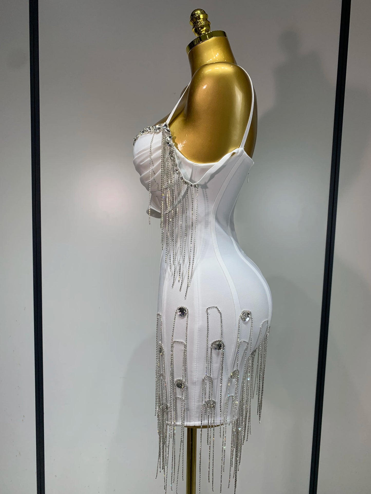 Women Sexy Backless Spaghetti Strap Bodycon Sleeveless Bandage Dress 2025 Elegant Prom Gown Club Evening Party Birthday Dresses