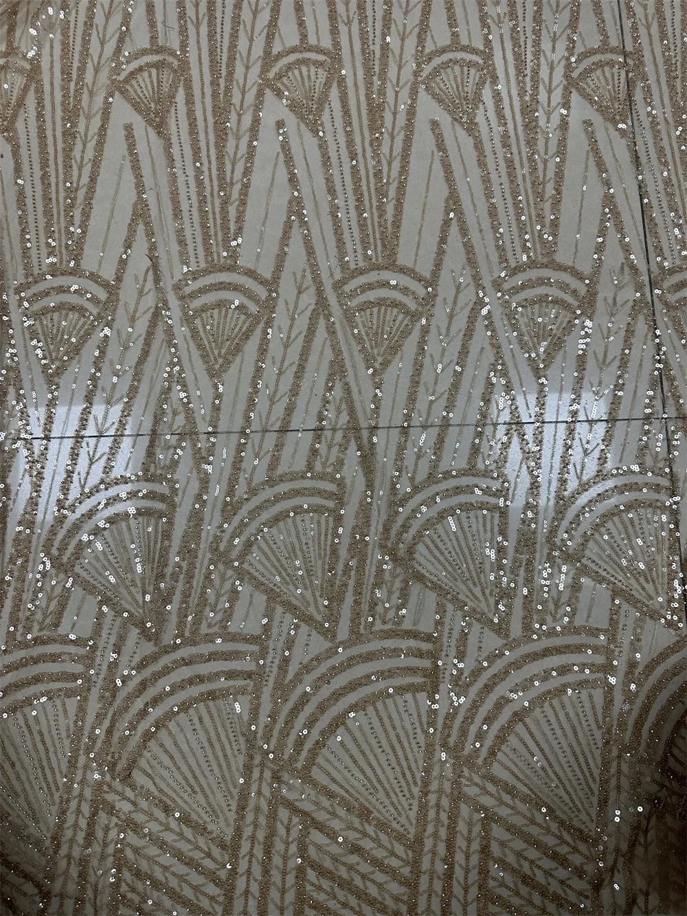 African Sequins Tulle Lace Fabric 2023 High Quality Lace French Luxury Beaded Net Lace Fabric Nigerian For Women Wedding Dresses