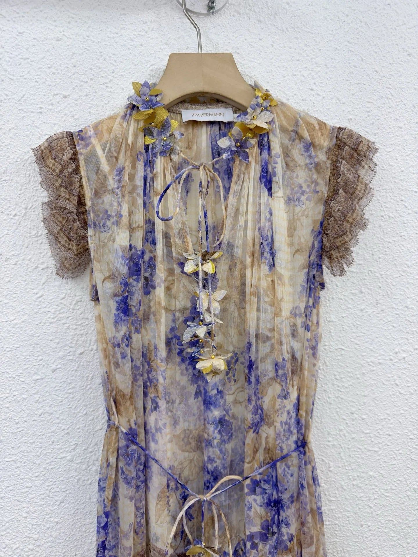100% Real Silk Floral Printing Bohemian Elegant Sleeveless