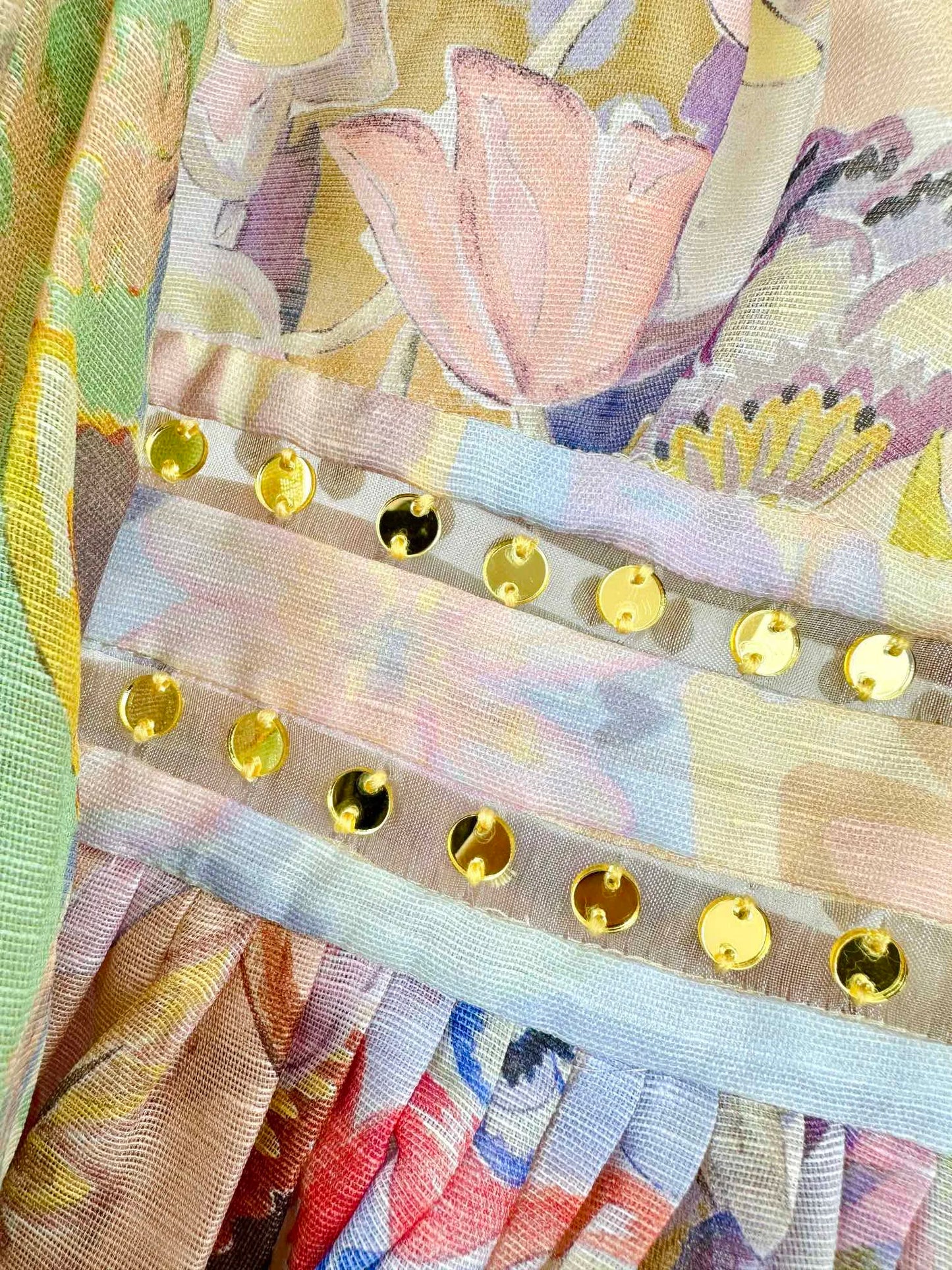 Zimm Silk Linen Printing Mini Women Dress Runway Designer Chic High Quality European