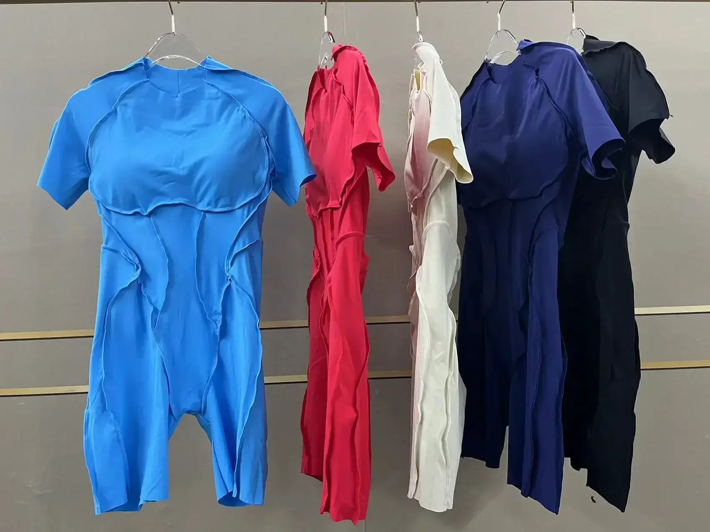 Sexy Hollow Backless Yoga Sport Jumpsuit Short Women Monkeys One Piece Outfit Short Sleeve Gym Romper Female Fitness Overalls