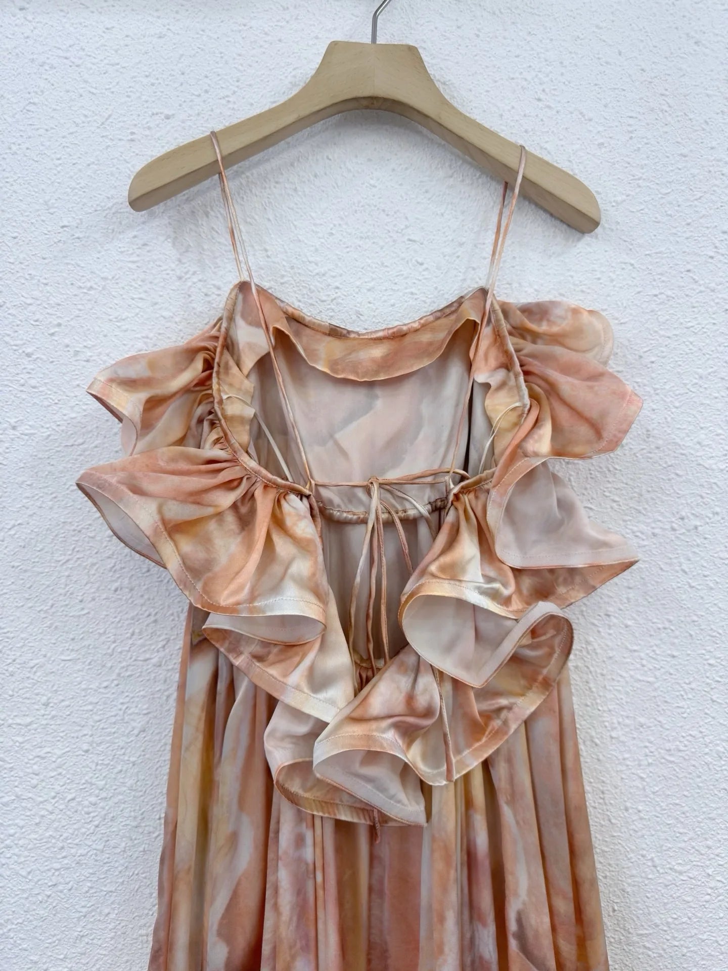 Zimm Vintage Bohemian Runway Designer Silk Linen Floral Printing Spaghetti Strap Women Midi Dress Chic Elegant Luxury